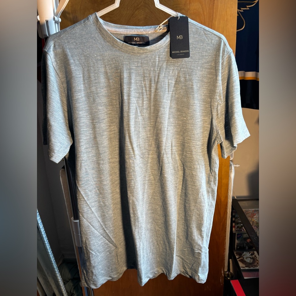 Michael Brandon Teal Short Sleeve Tee